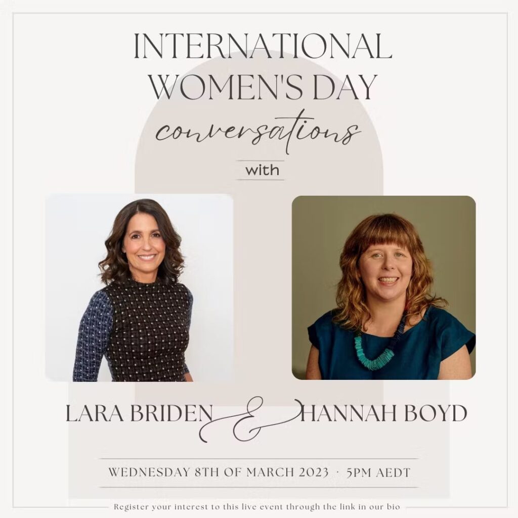 Join Lara Briden & Hannah Boyd for International Women's Day 2023! They'll be speaking about women's health from a naturopathic view