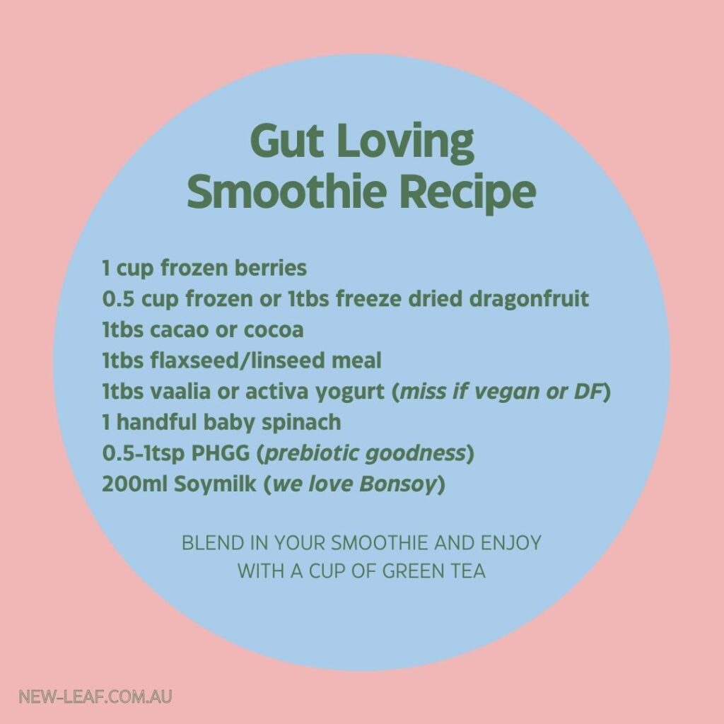 what to add into a smoothie for good gut health